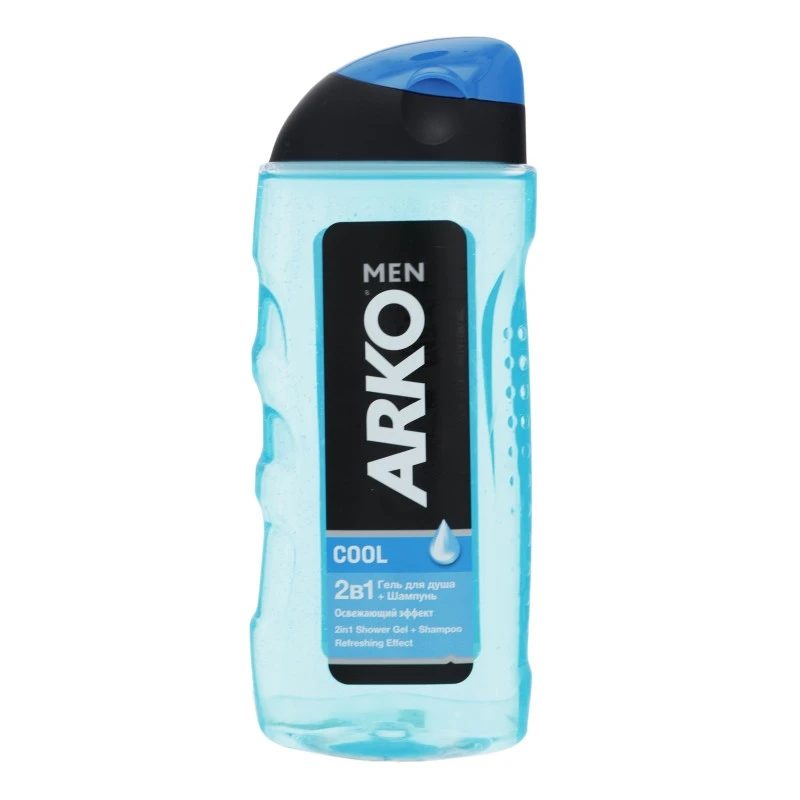 Гель для душу+шампунь 2 в 1 Cool men Arko, 260 мл