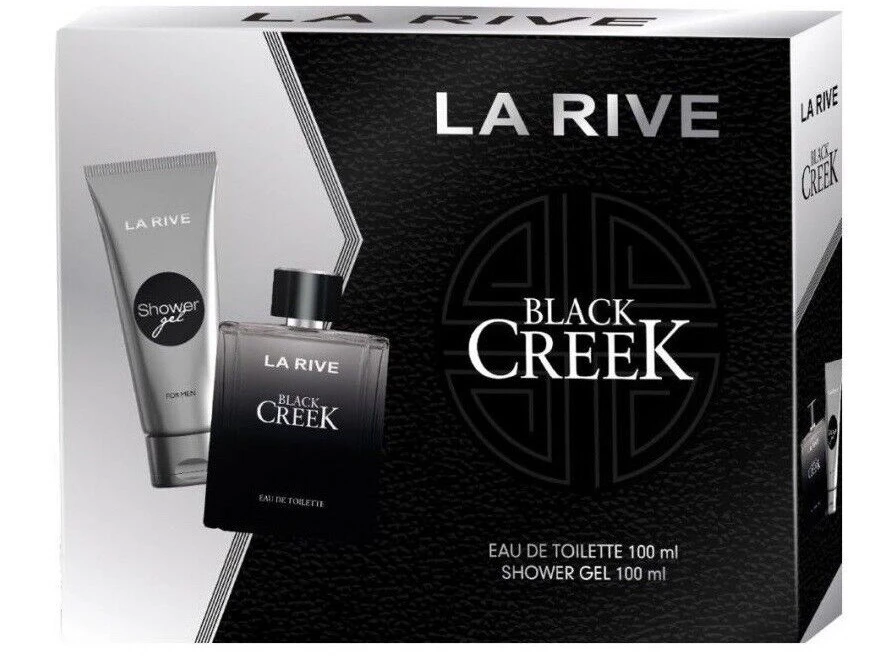 Набір для чоловіків туалетна вода 100 мл + гель для душу 100 мл Men Black Creek La Rive, шт
