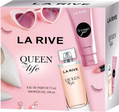 Набір для жінок туалетна вода 75 мл + гель для душу 100 мл Queen Of Life La Rive, шт