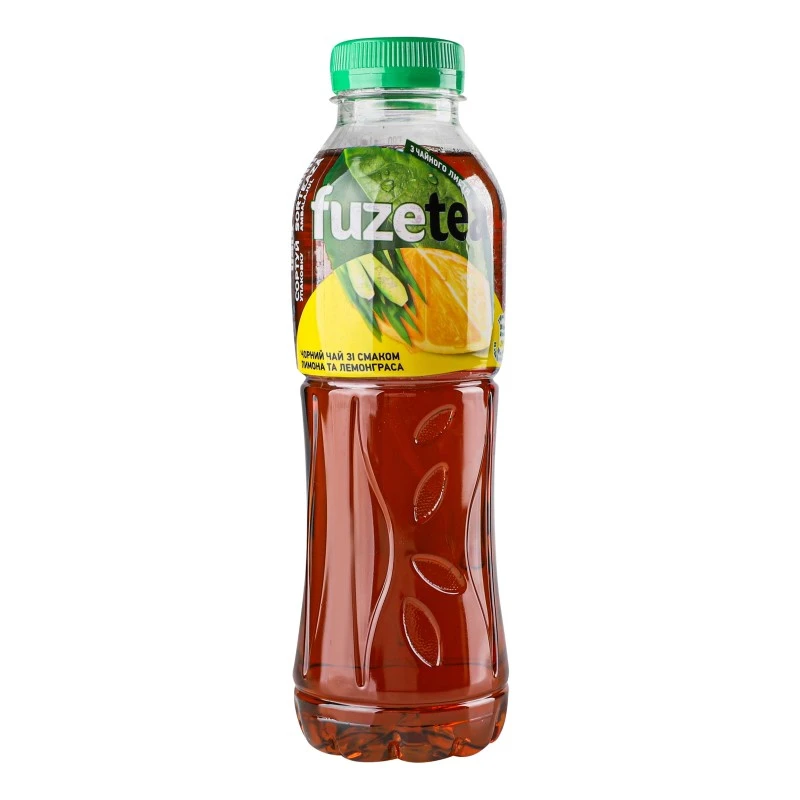 Чай холодний чорний Лимон-Лемонграсс Fuzetea, 0.5 л