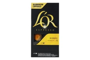 Кава натуральна смажена мелена у капсулах Espresso Biondo 4 LOR к/у 52г