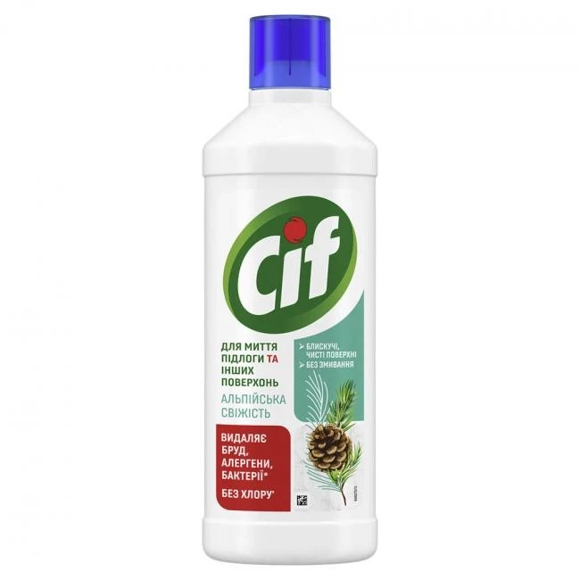 Засіб для чищення підлоги та стін Альпійська свіжість Cif 1.1л