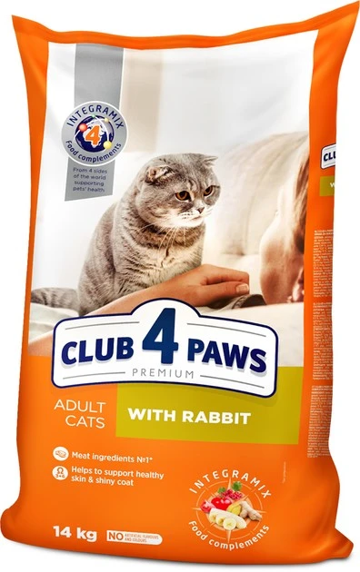 Корм сухий для котів з кроликом Premium Club 4 Paws
