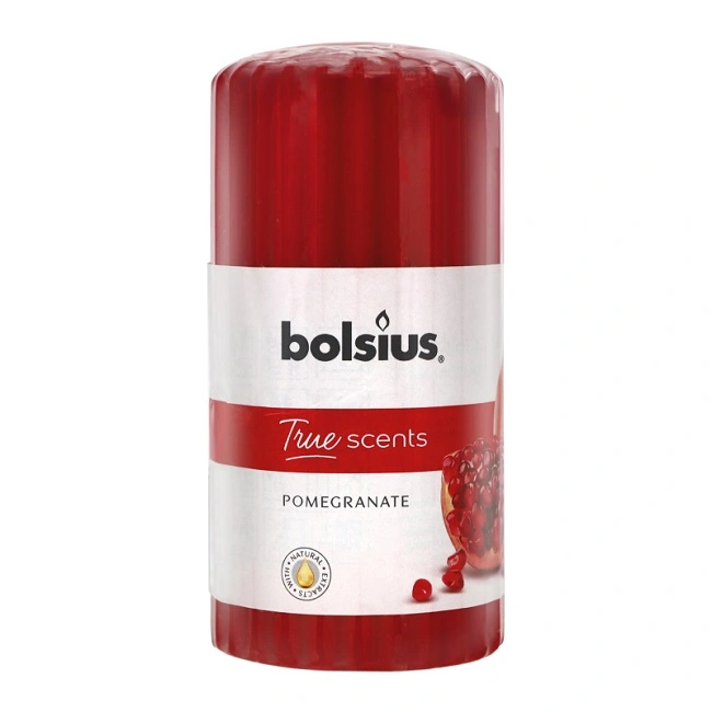Свічка ребриста Pomegranate Bolsius, 1 шт