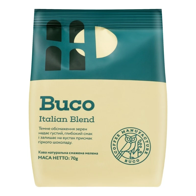 Кава мелена Italian coffee Buco, 70 г