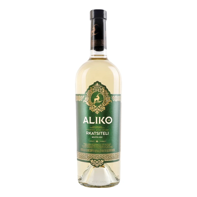 Вино біле сухе Rkatsiteli Aliko C&amp;W, 0.75 л
