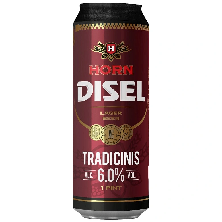 Пиво світле Traditional ж/б Horn Disel, 0.568 л