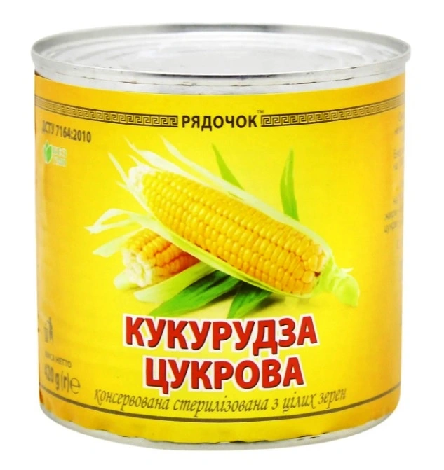 Консервована кукурудза Рядочок, 420 г