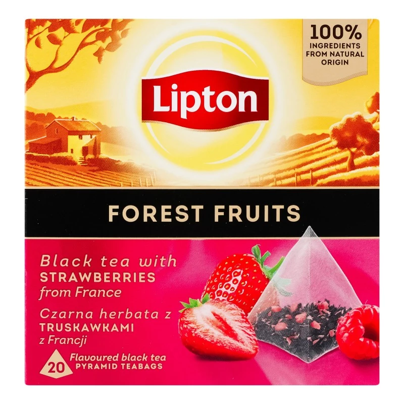 Чай пакетований чорний Forest Fruit Lipton, 20 шт/уп.