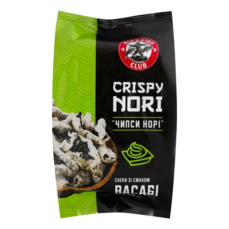 Чіпси норі зі смаком васабі Hokkaido club м/у 25г