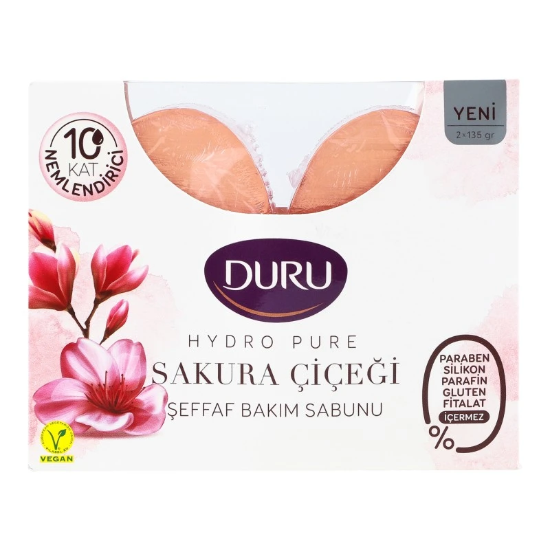 Мило Duru Hydro Pure з ароматом цвітіння вишні Duru, 2*135 гр