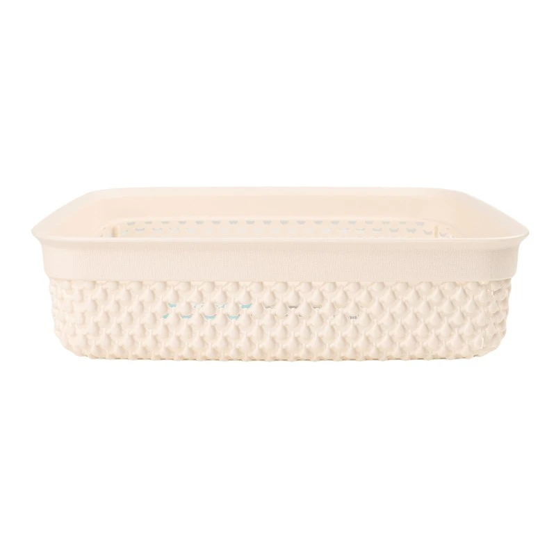 Корзина прямокутна крем 2.2 л Drop Ucsan Plastik, 1 шт