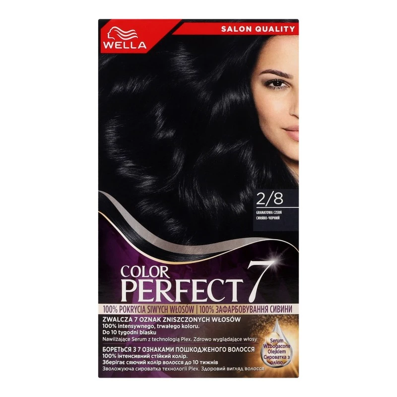 Крем-фарба для волосся Color Perfect 2/8 синяво чорний Wella, шт
