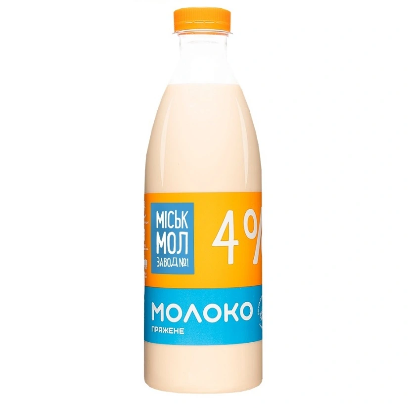 Молоко 4% пряжене Міськмолзавод, 850г