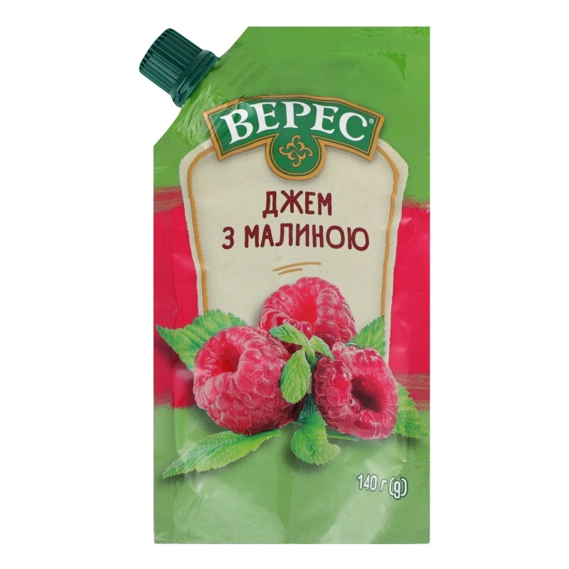 Джем з малиною Верес д/п 140г