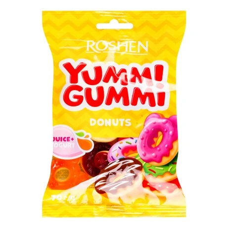 Цукерки желейні Donuts Yummi Gummi Roshen, 70 г