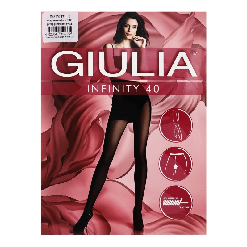Колготки жіночі Nero 40 den р. 3 Giulia Infinity