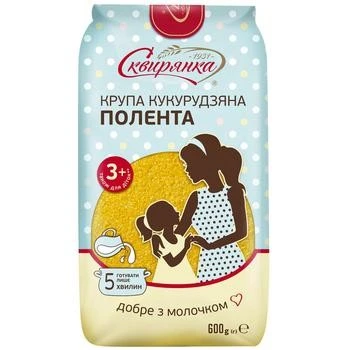 Крупа кукурудзяна полента Екстра Сквирянка, 600г