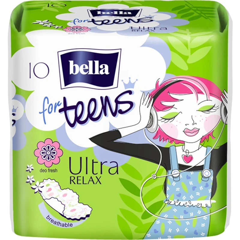 Прокладки гігієнічні Ultra Energy For Teens Bella, 10 шт/уп.