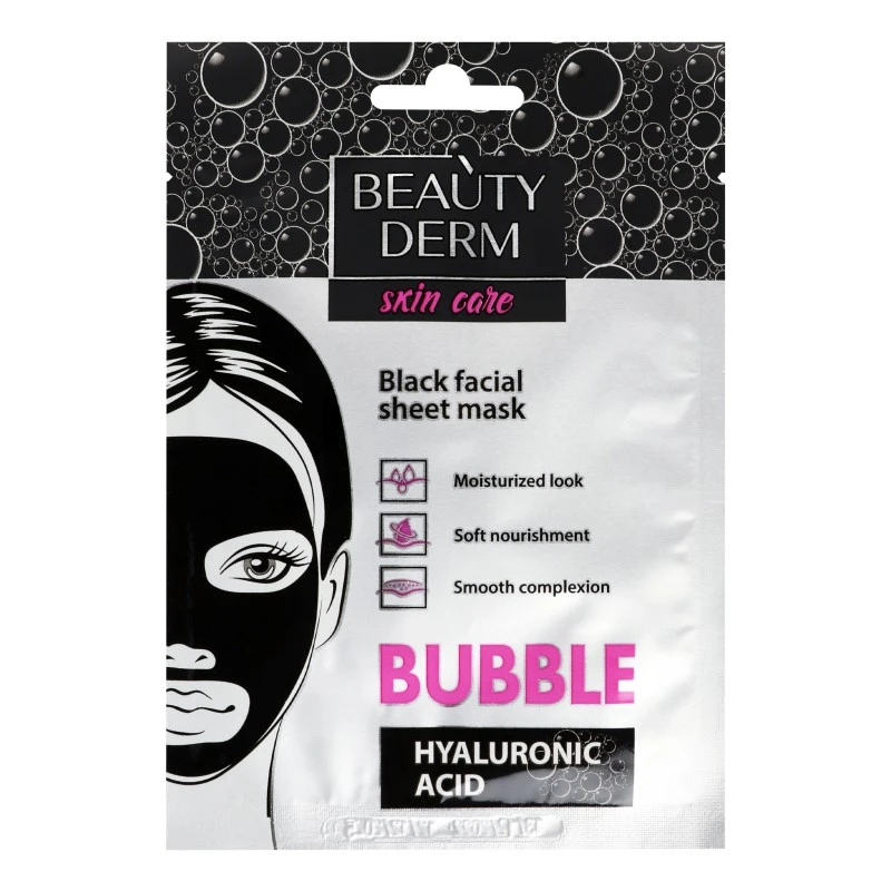 Маска для обличчя пінна тканинна Bubble Beauty Derm, 25 мл