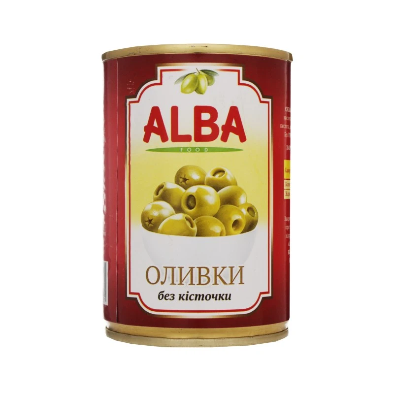 Оливки без кiсточки Alba food,  280 г