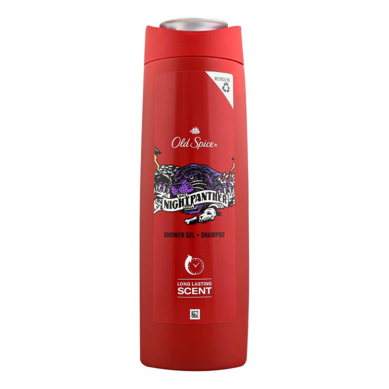 Гель для душу + шампунь 2 в 1 Night Panther Old Spice, 400 мл