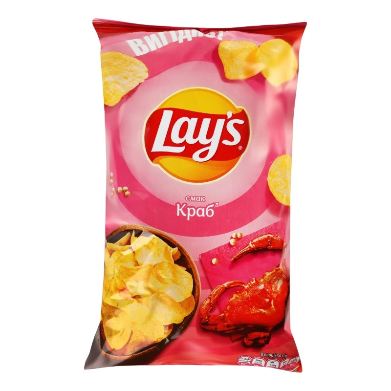 Чіпси зі смаком краба Lay&#039;s, 170 г