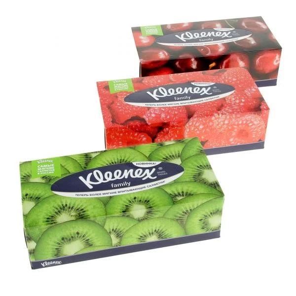Серветки паперові 2-х шарові Family Kleenex, 150 шт/уп.