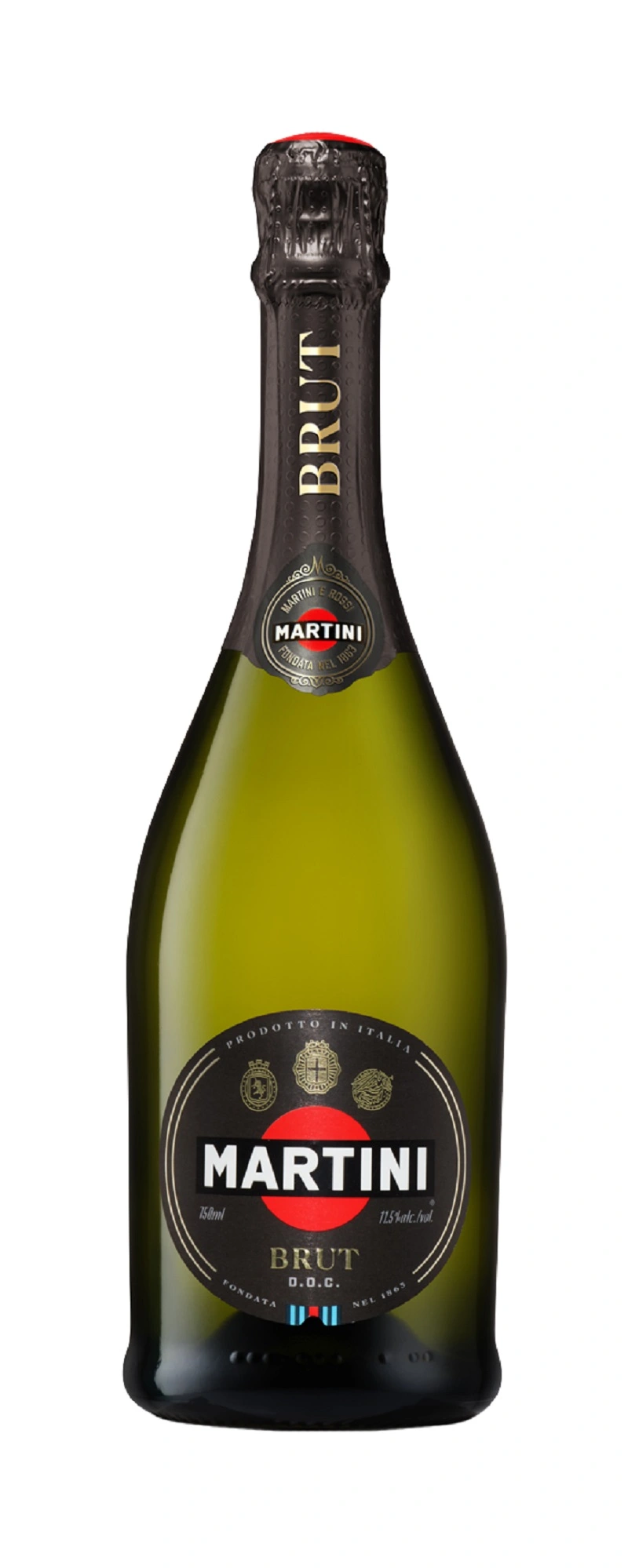 Вино ігристе біле сухе Brut Martini, 0.75 л