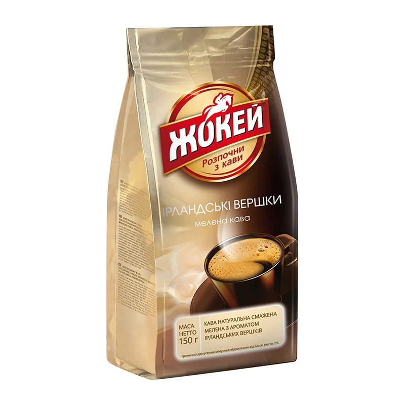 Кава мелена Ірландські вершки Жокей, 150 г