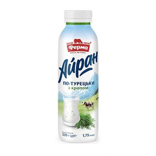 Айран 1.7% по-турецьки з кропом Ферма, 320 г