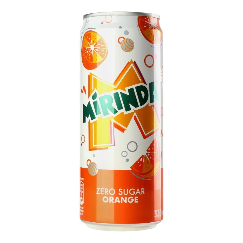 Напій газований Orange Free ж/б Mirinda, 0.33 л