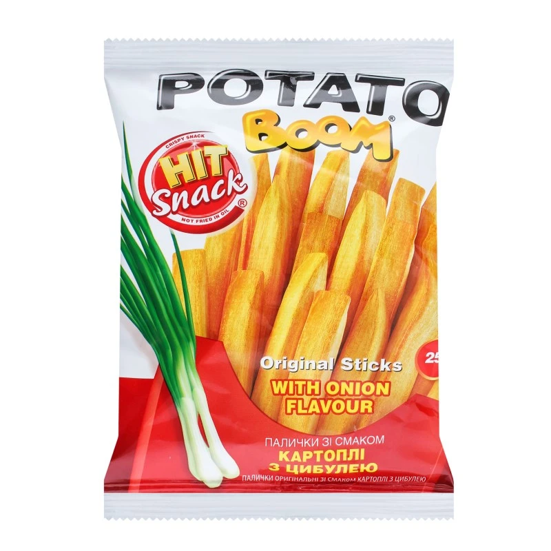 Палички оригінальні зі смаком картоплі з кетчупом Potato Boom, 25 г