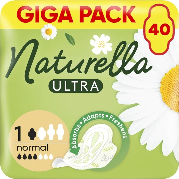 Прокладки гігієнічні Ultra Normal Naturella, 40 шт/уп.