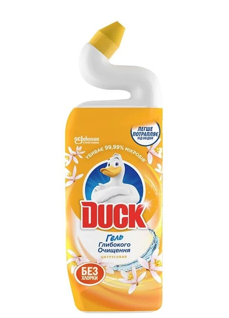 Засіб для очищення унітазу Цитрусовий Duck, 500 мл