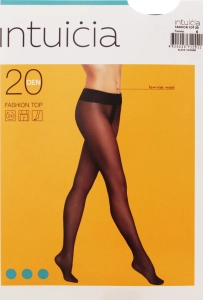 Колготки жіночі 20 den black р. 4 Fashion Top Intuicia
