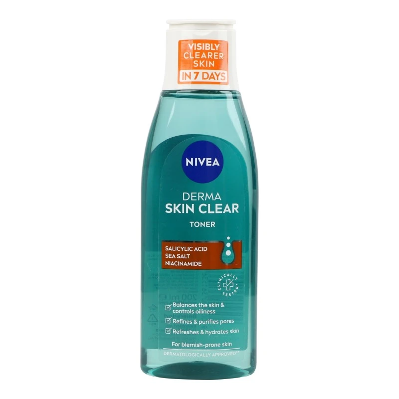 Тонік для обличчя нормалізуючий Derma Skin Clear Nivea 200мл
