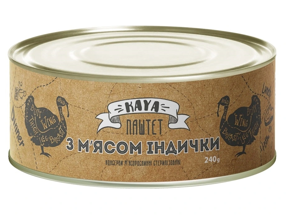 Паштет з м&#039;ясом індички Kaya, 240 г
