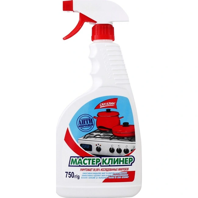 Засіб для миття плит з розпилювачем Майстер Клінер San Clean, 750 мл