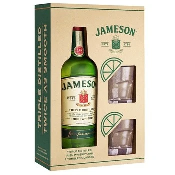 Набір Віскі Irish Whiskey Jameson, 0.7+2 келихи