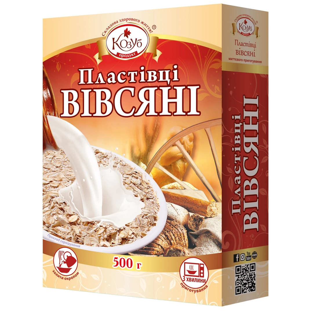 Пластівці вівсяні Козуб, 500 г