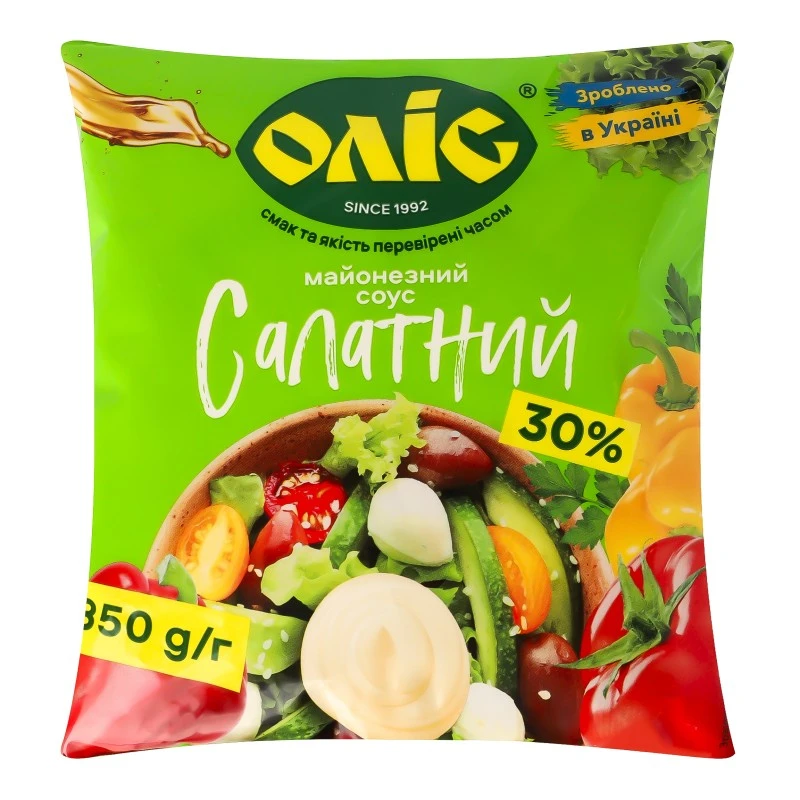 Соус майонезний 30% Салатний Оліс м/у 350г