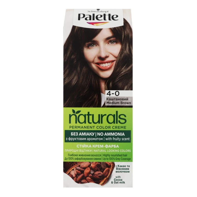 Крем-фарба для волосся 4-0 Naturals Palette, 1шт