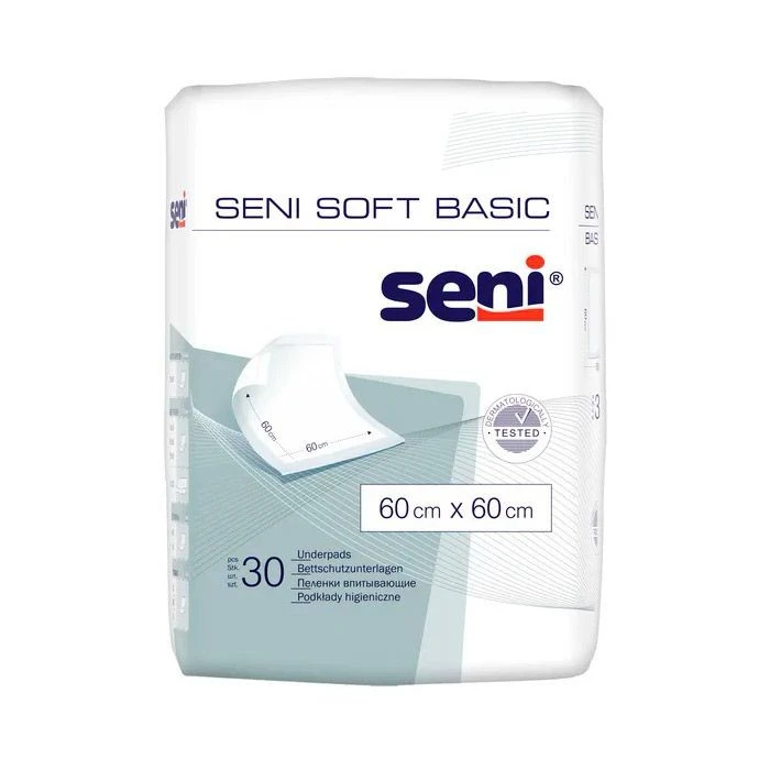 Пелюшки 60х60 см Soft Basic Seni, 30 шт/уп.