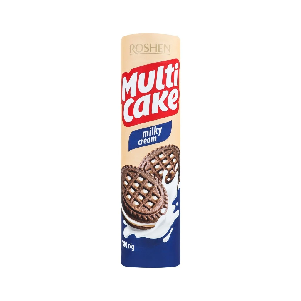 Печиво з молочно-кремовою начинкою Multicake Roshen, 180 г