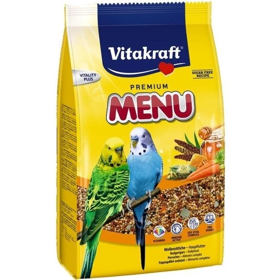 Корм для хвилястих папуг Menu Vital Vitakraft, 500 г