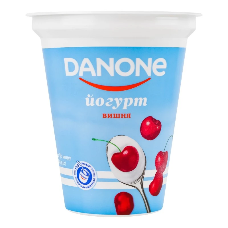 Йогурт 3.2% вишня Danone ст 260г