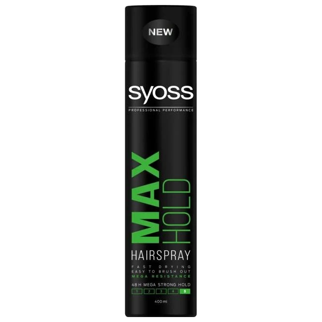 Лак для волосся 3в1 Max Hold 5 Syoss, 300 мл