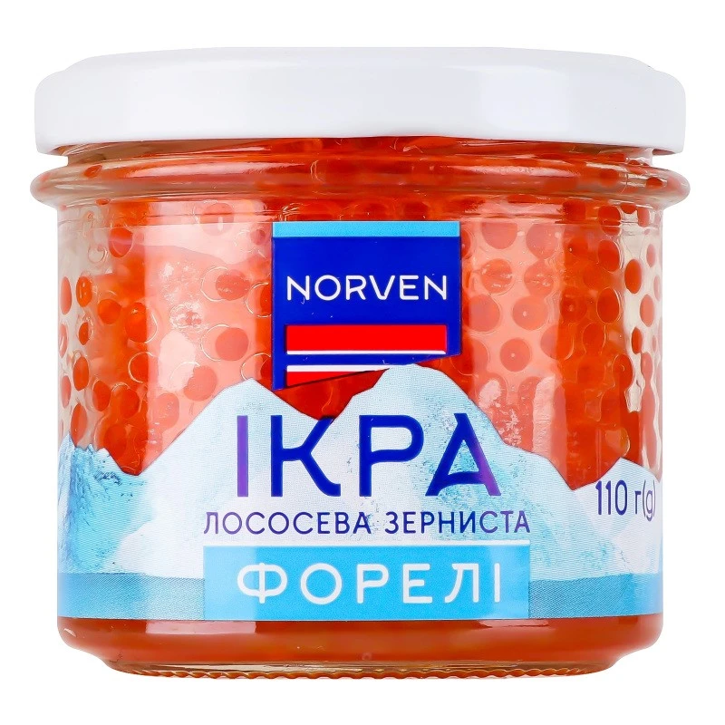 Ікра форелі зерниста Norven, 110 г