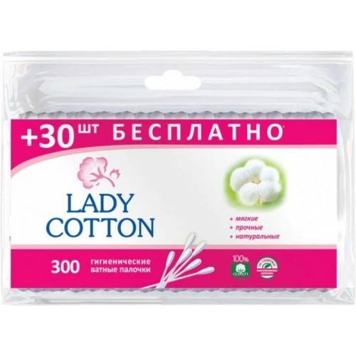 Ватні палички Lady Cotton, 300 шт/уп.